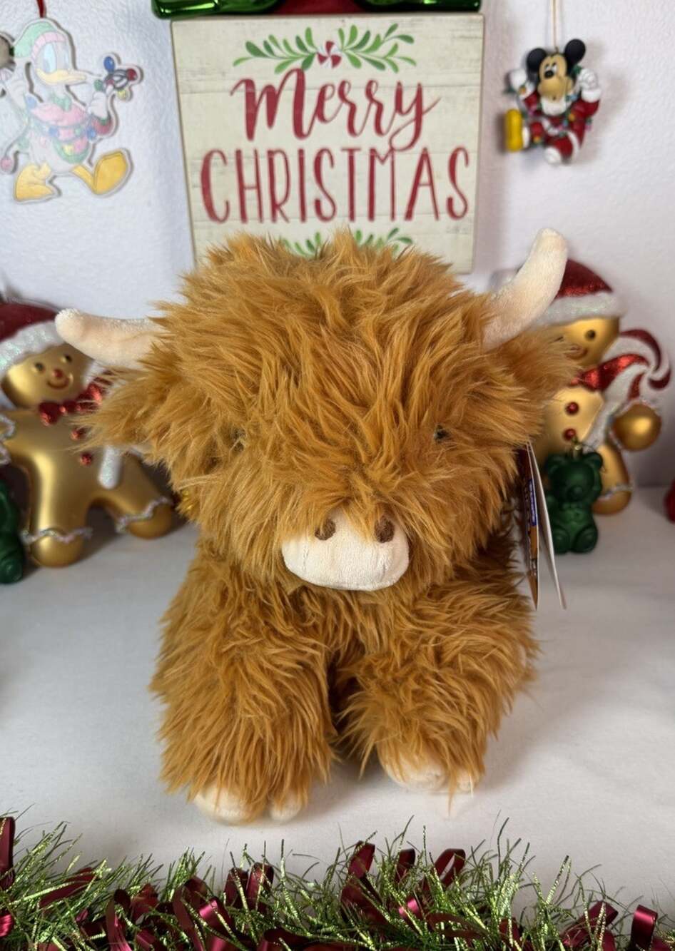 RMS Ploofs Wilderness Biome Brown Highland Cow Plush Stuffed Animal 11” NWT
